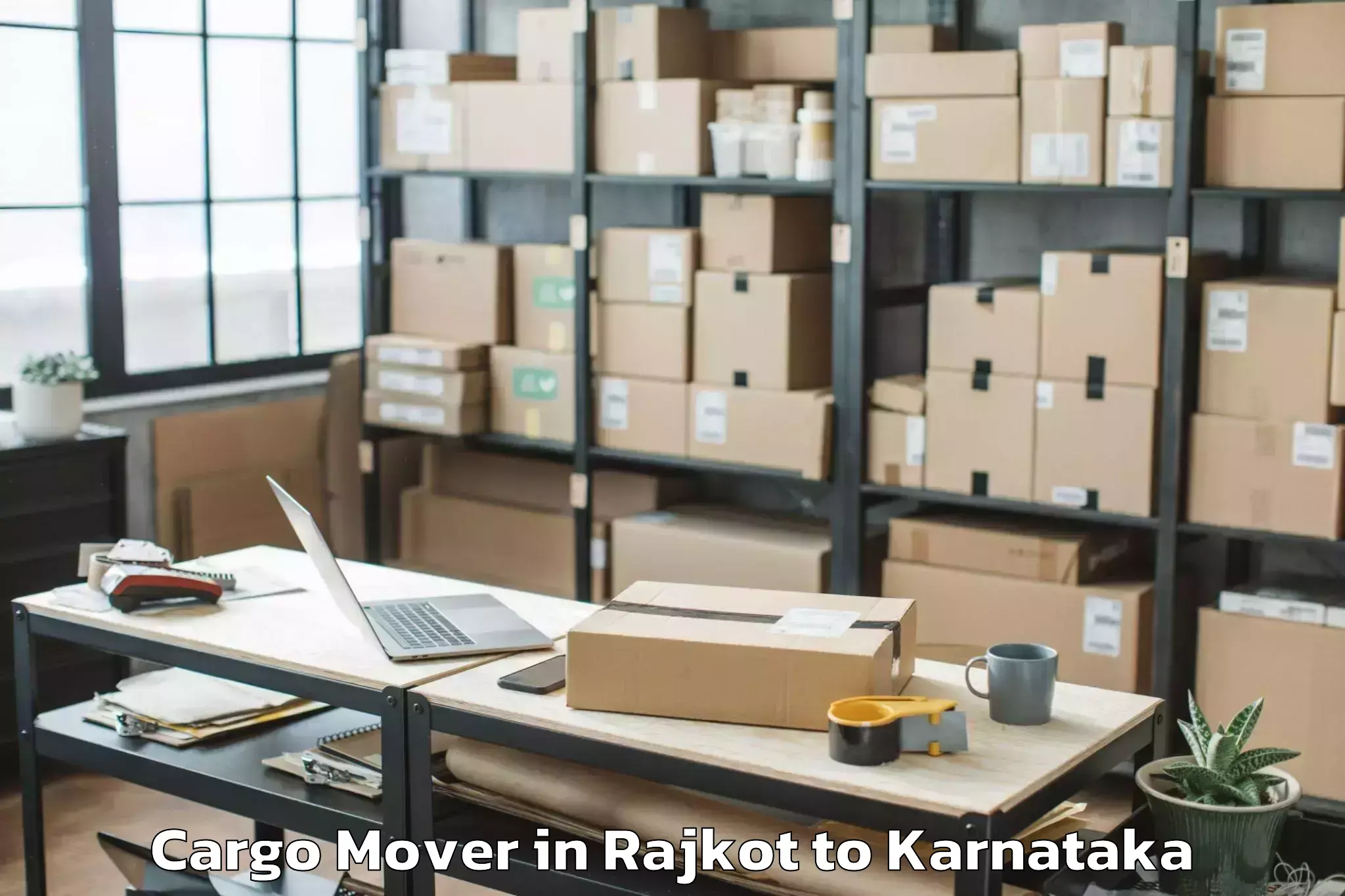 Book Rajkot to Gulbarga Cargo Mover